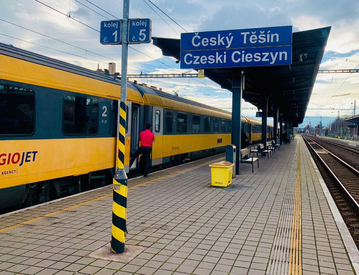 В городе все надписи на чешском и польском