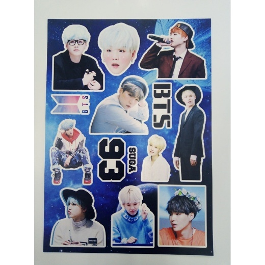 Стикер-пак с участником группы BTS - Suga (Мин Юнги)