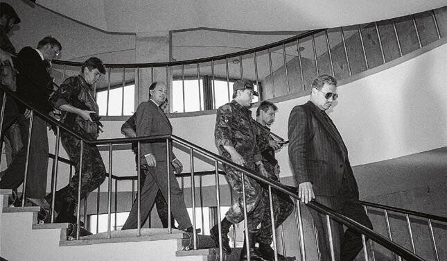 Арест Альфреда Рубикса. Рига, август 1991 года. Фото из открытых источников интернет.