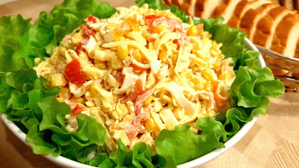 Крабовый салат рецепт