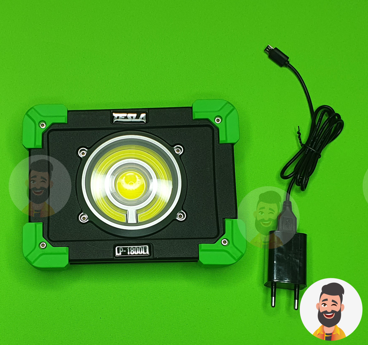 Фото из моей библиотеки. LP-1800Li Прожектор, зарядка 1А.