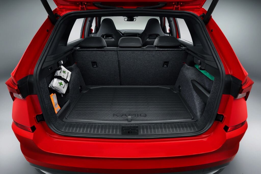Вместительный багажник Skoda Kamiq. Фото: skoda-auto.com