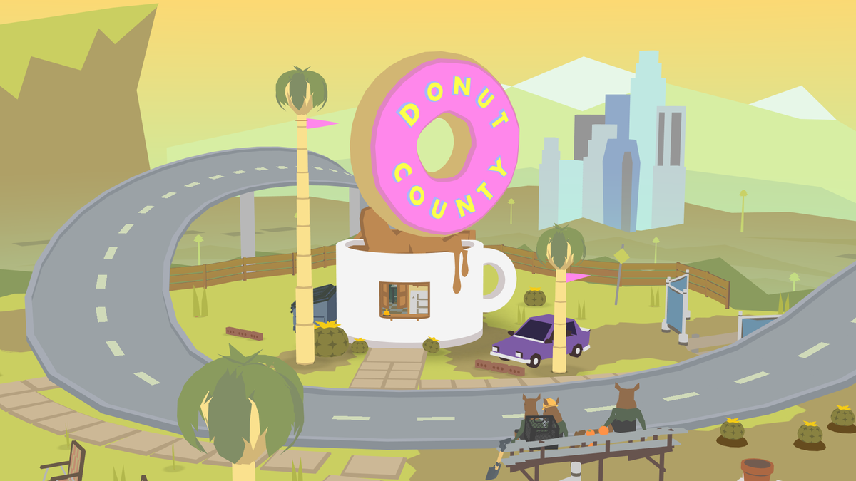 Donut county - 3D приключение про енотов и дыры? И пончики? О_о | Игры для  детей и родителей | Дзен