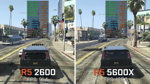 Ryzen 5 2600 online rx 580 gta v