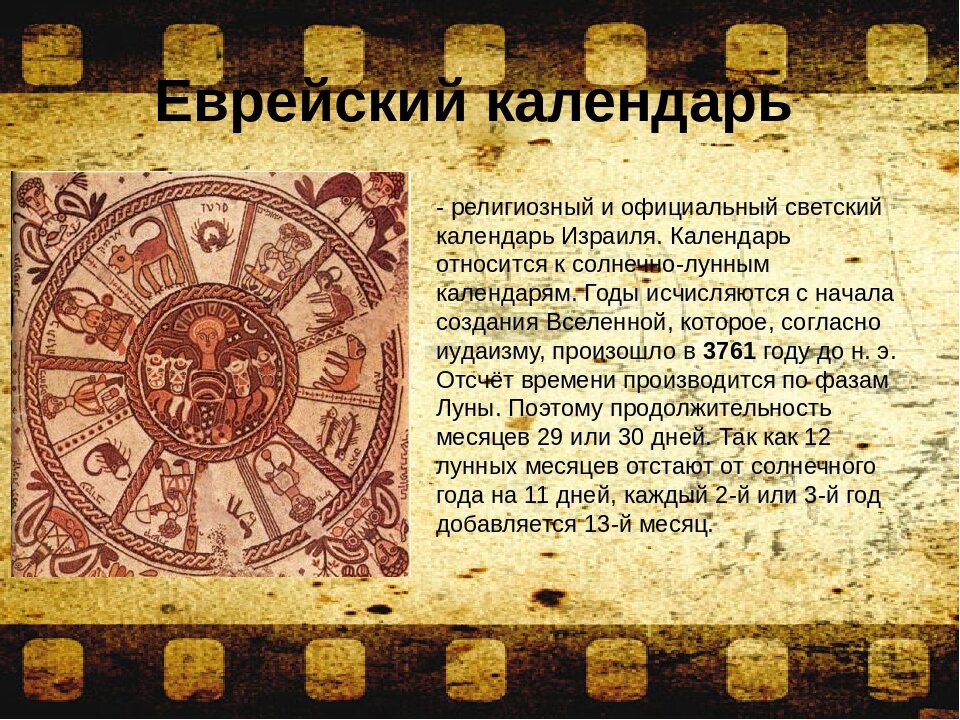 Еврейский календарь картинки