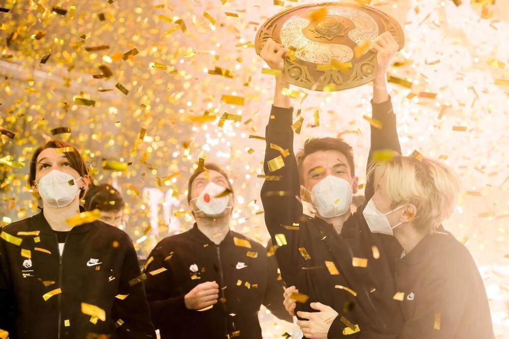 Момент победы Team Spirit на The International 10