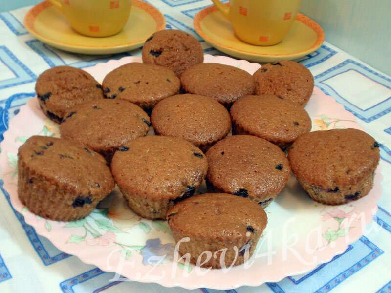 Кекс с голубикой