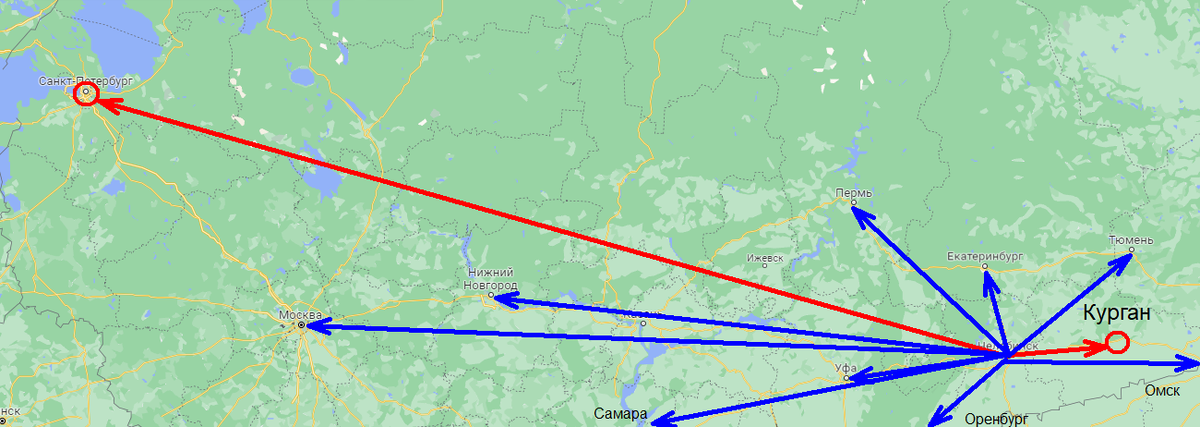 Из многих регионов - сложнее всех работать с Курганом и Санкт-Петербургом.