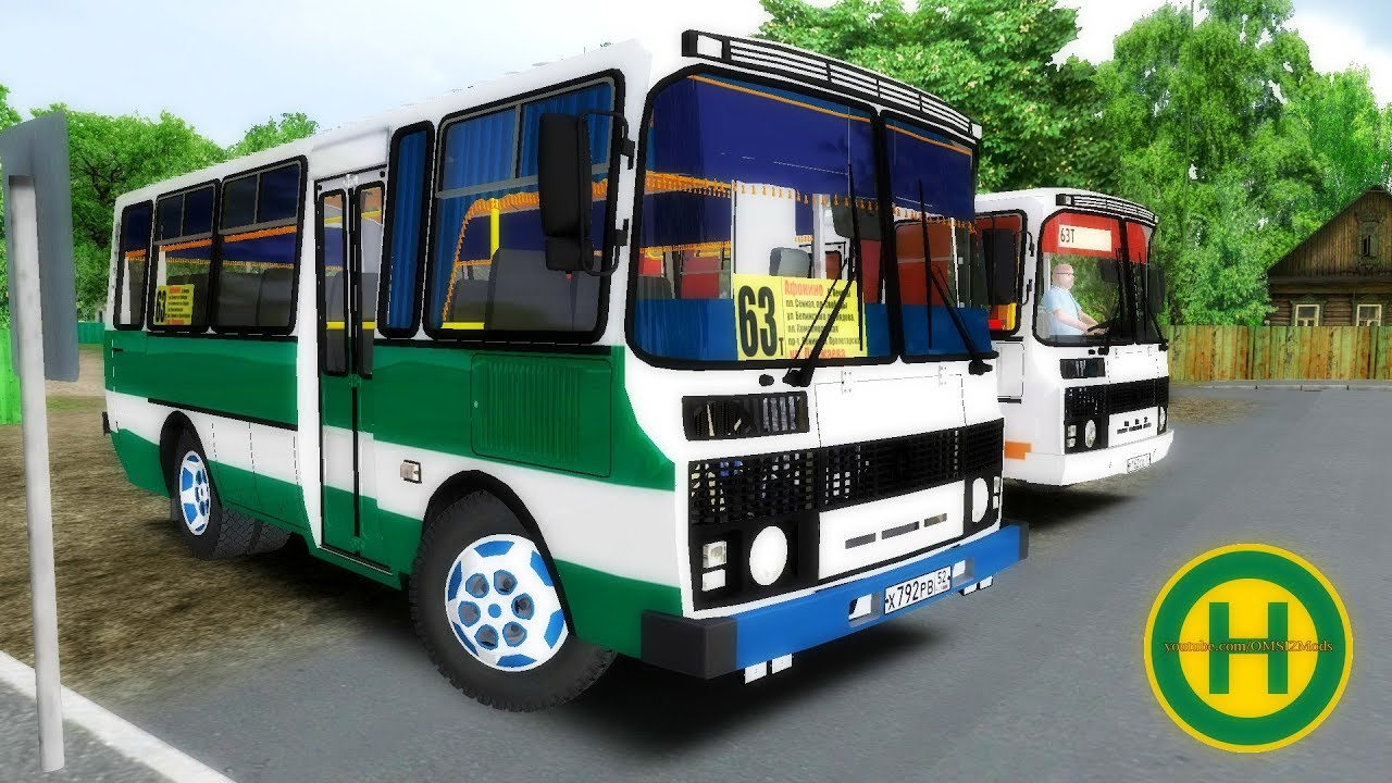 Город ПАЗиков • OMSI 2 The Bus Simulator • Мичурино | Mechanic Bus.