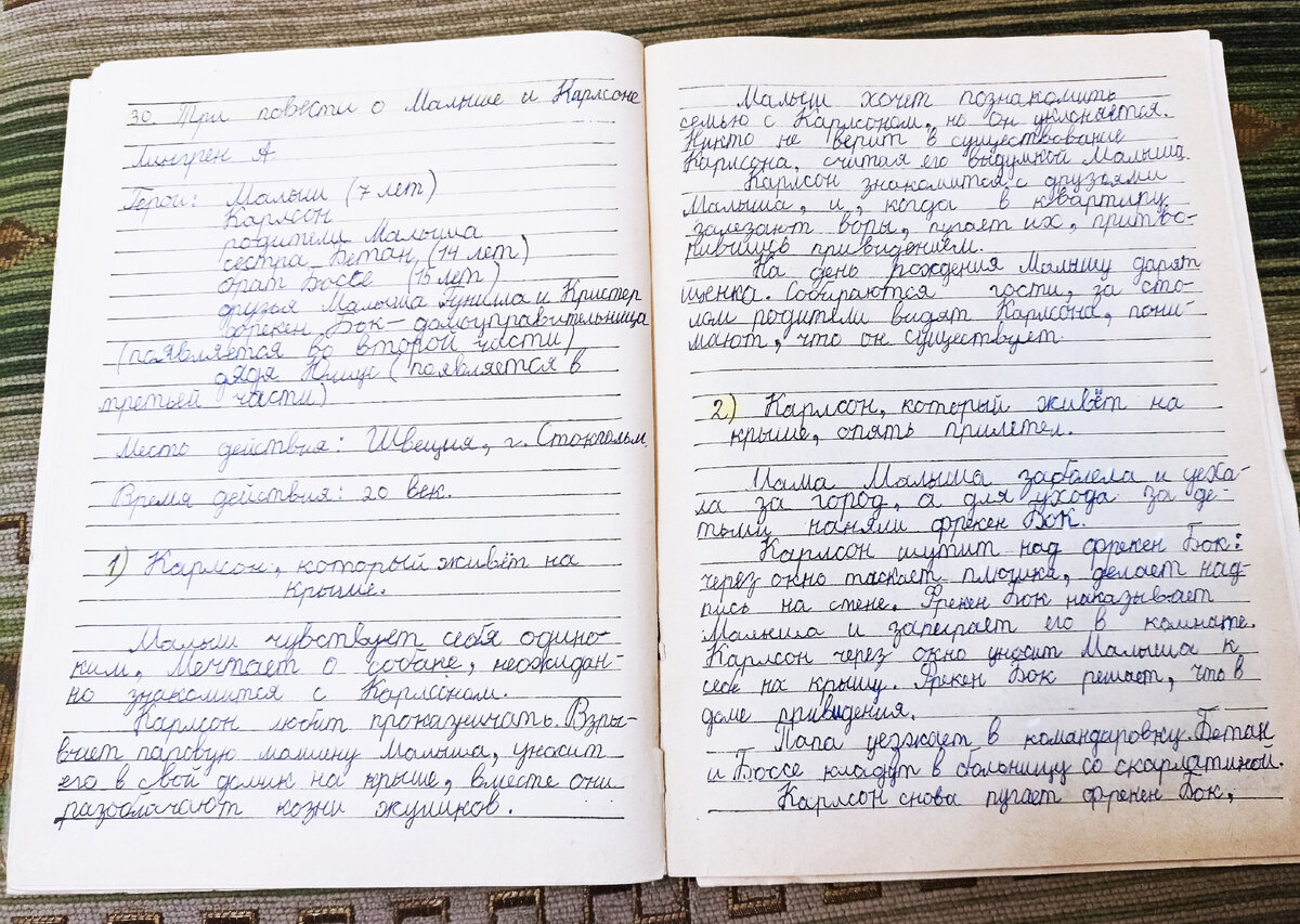Страницы из читательского дневника дочери. 