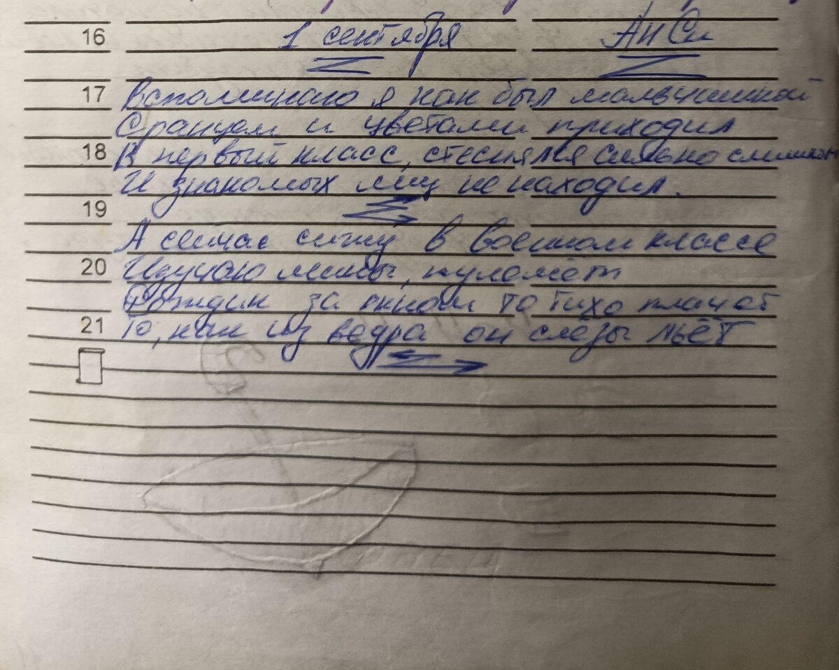 Этот отрывок я написал в армии 1 сентября.