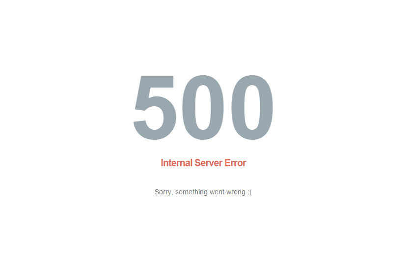500 internal server 500 internal server
