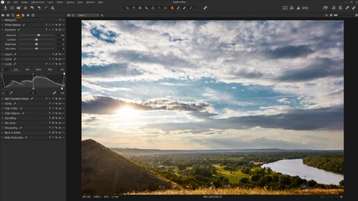 Обработка пейзажа в Capture One