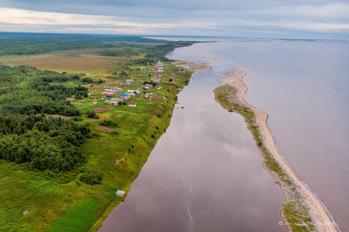 деревни на белом море