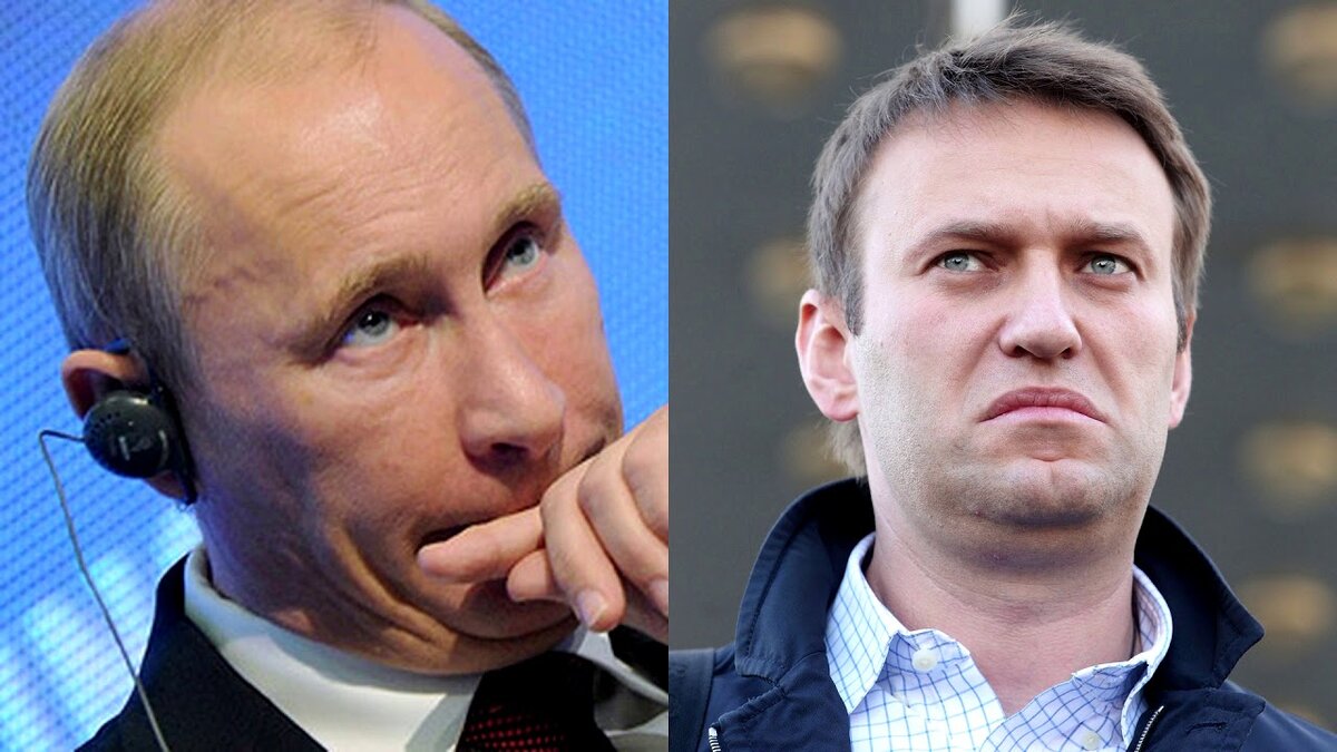 На фото: В. Путин и А. Навальный