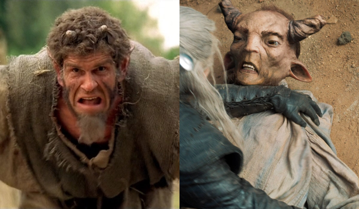 Сильван в польской (слева) и американской (справа) экранизациях «Ведьмака»