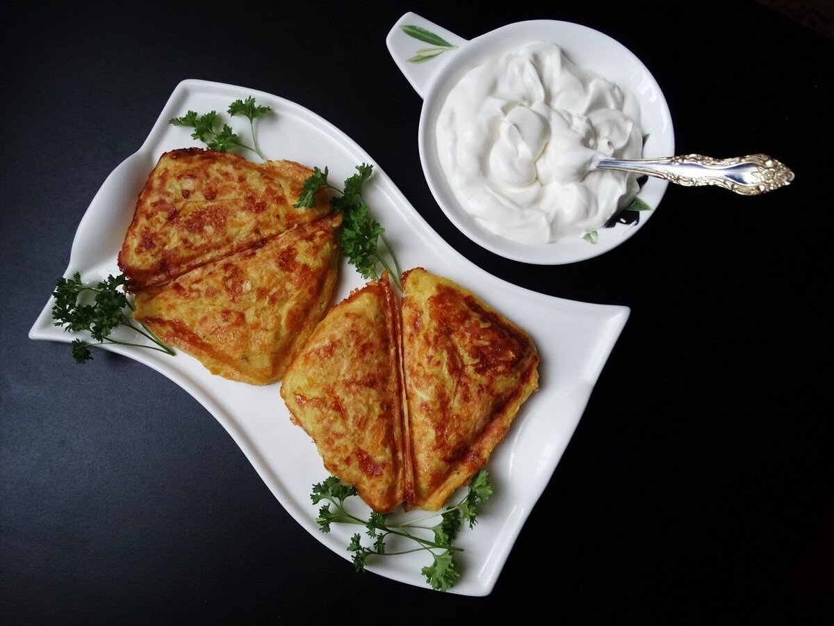 Полезный завтрак из тыквы с кабачком и сыром