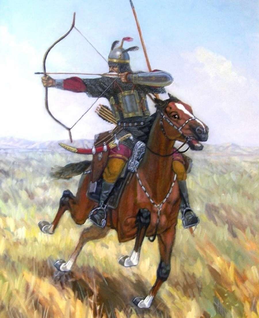 Казахский воин батыр