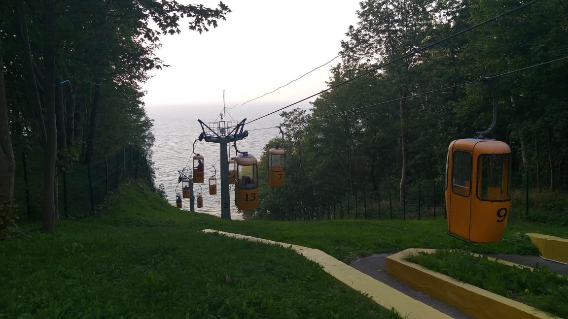 Канатная дорога. Вид сверху