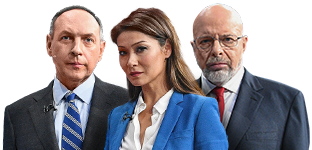 вот эти два зрелых мужа  ведущие передачи Большая Игра , которая длится час двадцать.