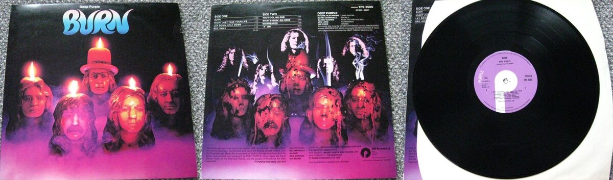 Deep Purple «Burn», 1974 г., английский выпуск