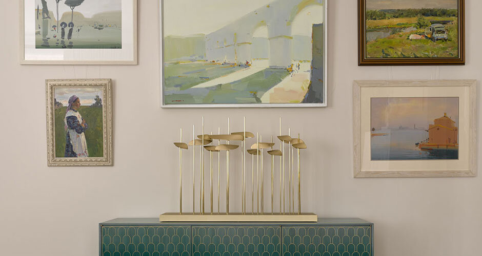 Квартира русской семьи коллекционеров современного искусства в Хамовниках
Фото: www.interior.ru