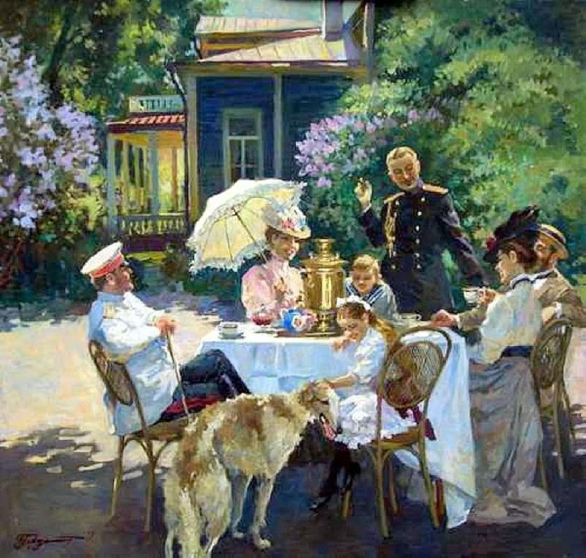 Беседы по художественному произведению. Живопись Владимир Первунинский. Художник Владимир Первунинский.чаепитие. Художник Первунинский Владимир картины. Владимир Первунинский романс картины.