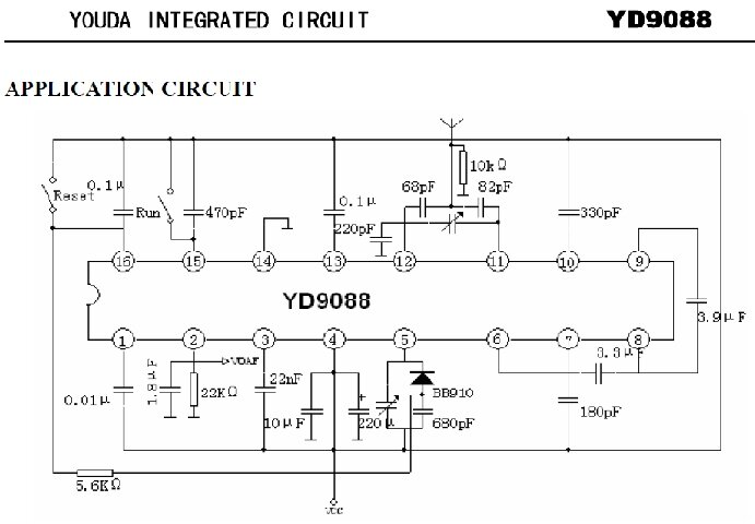 Cd9088cb fm приемник схема