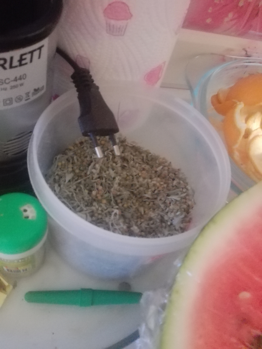 А это супер средство от всех полезней, полынь) 2-3 кусочка каждый день кушайте и не будете болеть.