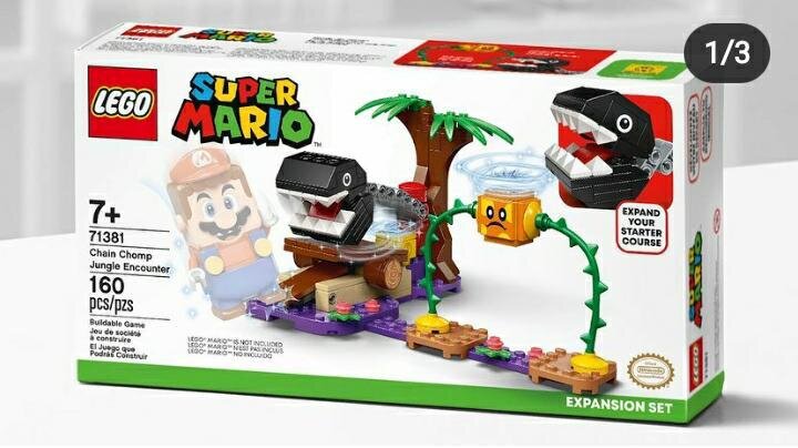    Дорогие читатели! Приветствую на своем канале!!!!! Новые наборы января 2021 года по Супер Марио Лего.  Совершенно новый и детализированный набор января 2021 года. Артикул набора 71381. Деталей в наборе немного 160. В каждом наборе Супер Марио немного деталей , если не включать самый большой набор серии Замок БОузера. О нем я писал ранее. Набор представляет определенную местность , но не включает фигурку Супер Марио, а приобрести его можно в наборе , который стоит 4.299 и да, это тот самый Стартовый набор . Набор красивый и компактный!! В наборе две ловушки: 1-ое это существо похожее на акулу , которая должна быстро вытолкнуть Марио, второе препятствие  -  это довольно странное существо желтого цвета с , которого Марио должен не упасть. Действия происходят в заросших джунглях , хоть пластины в этом наборе и фиолетовые. Набор мне нравится. Выглядит довольно интересно и необычно. Цена:??? Стоит примерно должно от 2000 руб. до 3.600 рублей. В наборе есть одинокая и высокая пальма. На ней две детали зеленого цвета в виде листвы и большой ствол дерева. Единственное, что меня расстраивает в серии Марио- это малая детализация деталей, но стоит и отметить и то , что инструкции по сборке  в наборе нет, поэтому надо скачивать приложение LEGO SUPER MARIO. Хоть в серии есть и минусы , но есть и плюсы -  к примеру то же приложение. Собрав набор, им можно взаимодействовать в приложении  с дополненной  реальностью , как , например , прошлая серия лего HIDDEN SIDE. Спасибо за внимание и до новых и очень скорых встреч!!!!!!!!