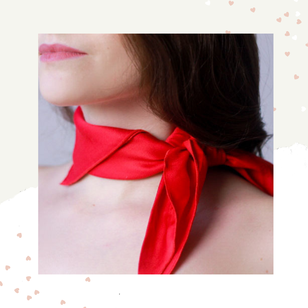 Платок на шею из шелковой вискозы