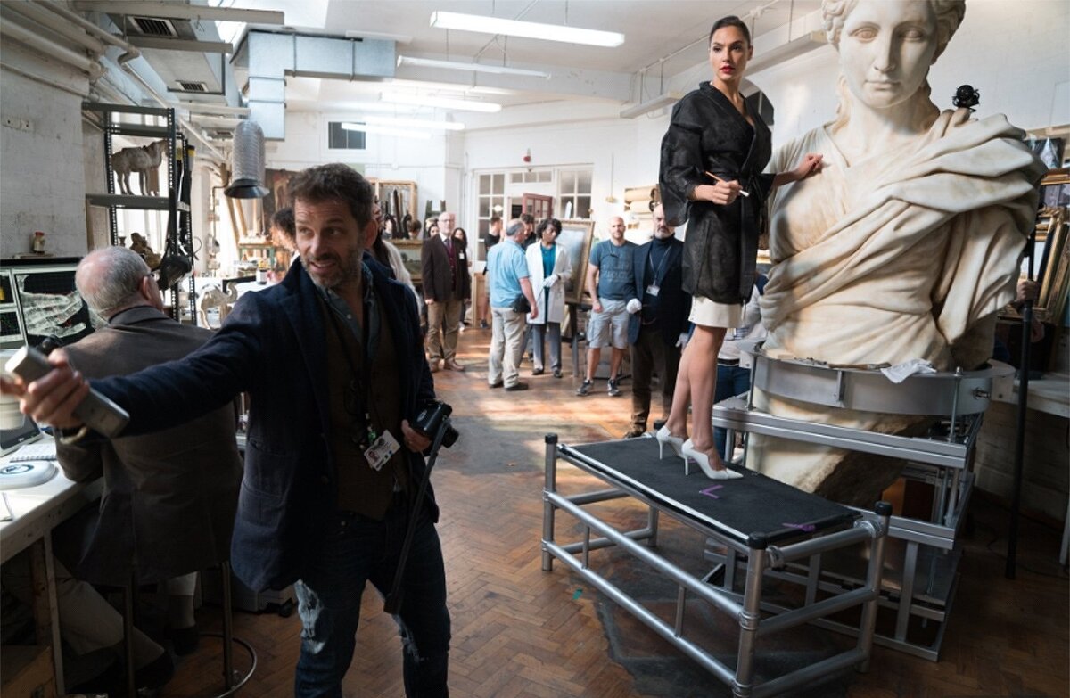 Фото со съемок фильма "Лига Справедливости" 