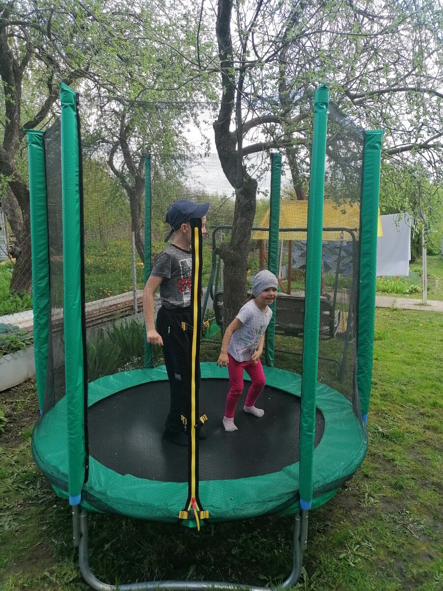 Собранный батут