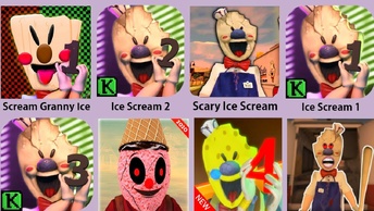 Ice Scream 1,Ice Scream 2,Ice Scream 3,Scary Ice Cream,Hello Ice Granny,Funny Horror Game