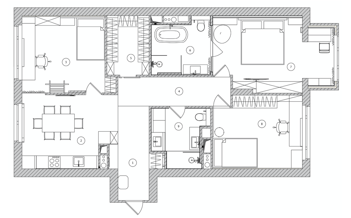 После перепланировки