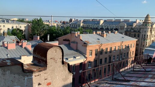 Крыша на петроградской с видом на театр