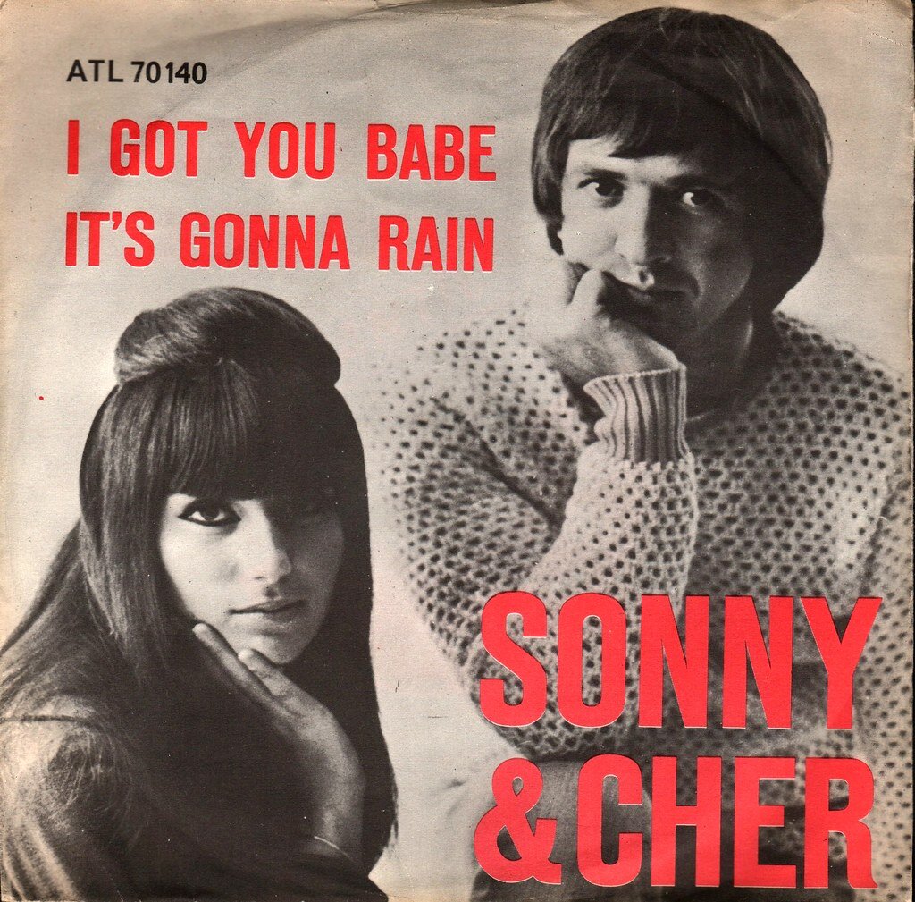 Обложка сингла "I Got You Babe" американского поп-дуэта Sonny & Cher