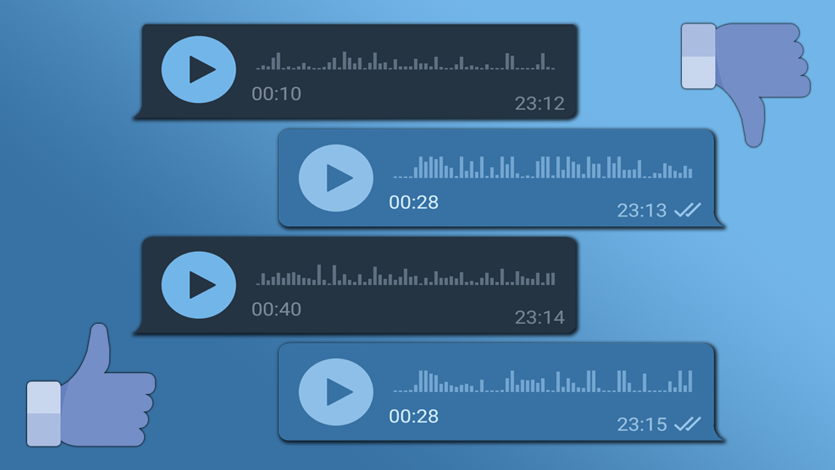 Представьте себе чат, состоящий исключительно из голосовых сообщений. Для меня это был бы персональный ад