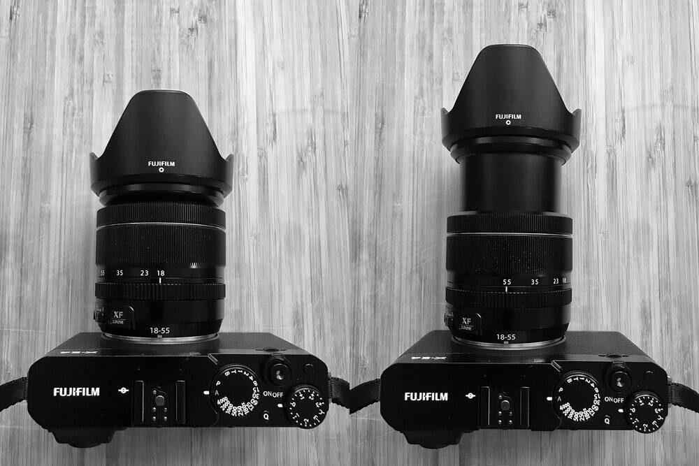 Fujifilm XF 18-55mm f/2.8-4.0 на 18 и 55mm. Фотография: 5050travelog.com