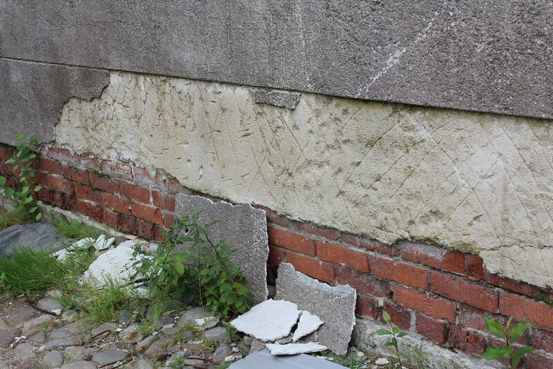 Штукатурка под гранит на Трубецком бастионе