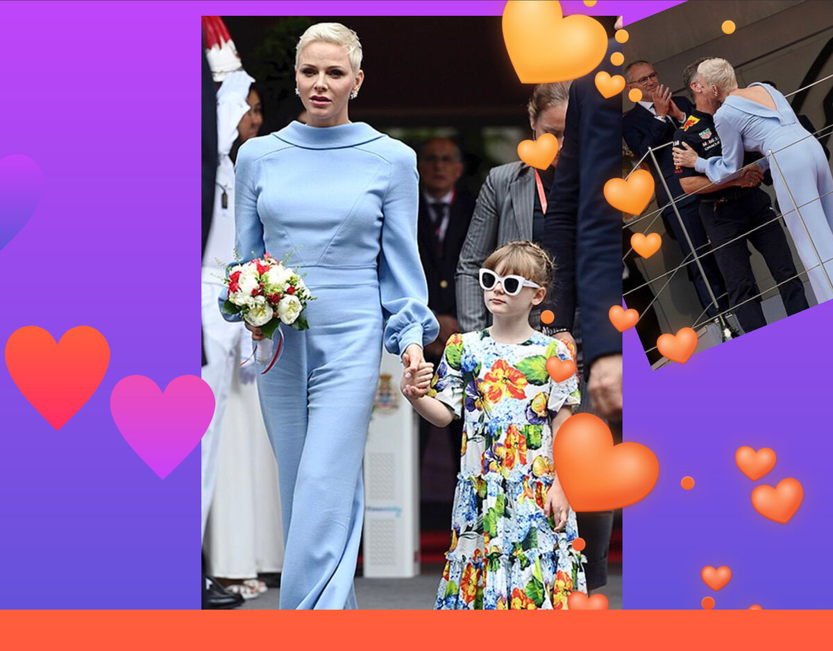 Шарлин с дочерью  Габриелой в минувшее воскресенье