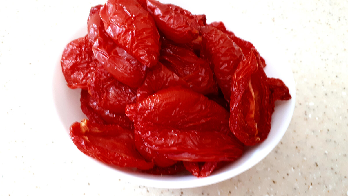 Томаты после сушки