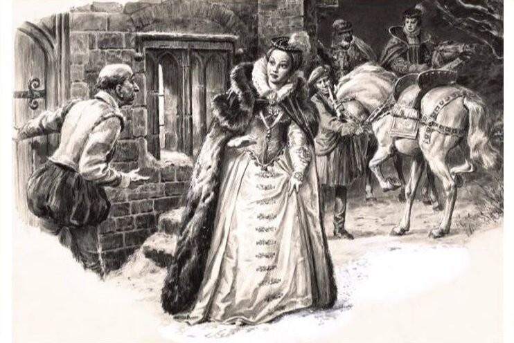 Мария навестила больного мужа лорда Дарнли