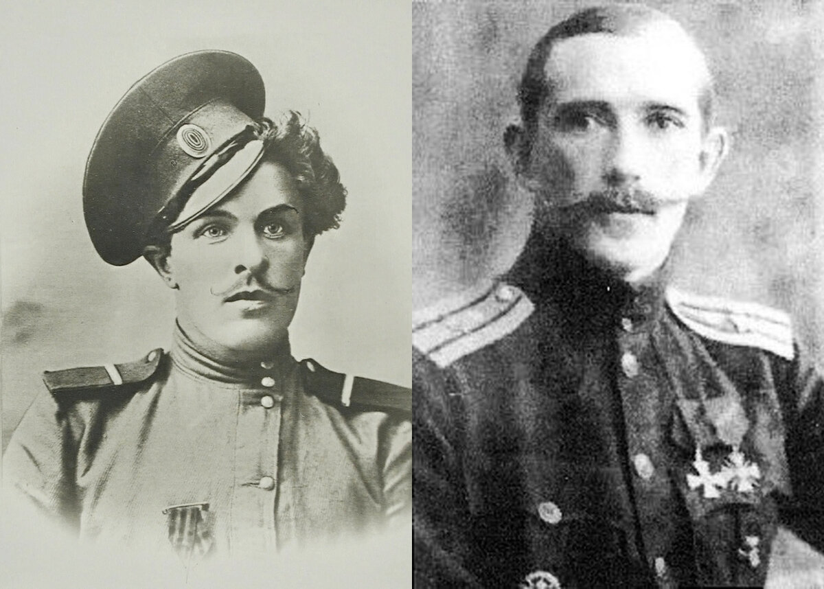 Казак К. Ф. Крючков (1890 — 1919) и военный летчик А. А. Казаков (1889 — 1919).