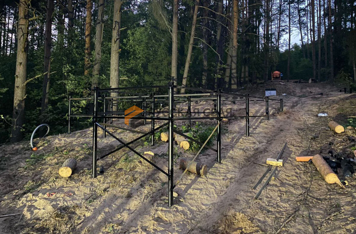 Фундамент под коттеджные постройки в поселке Волочаевке