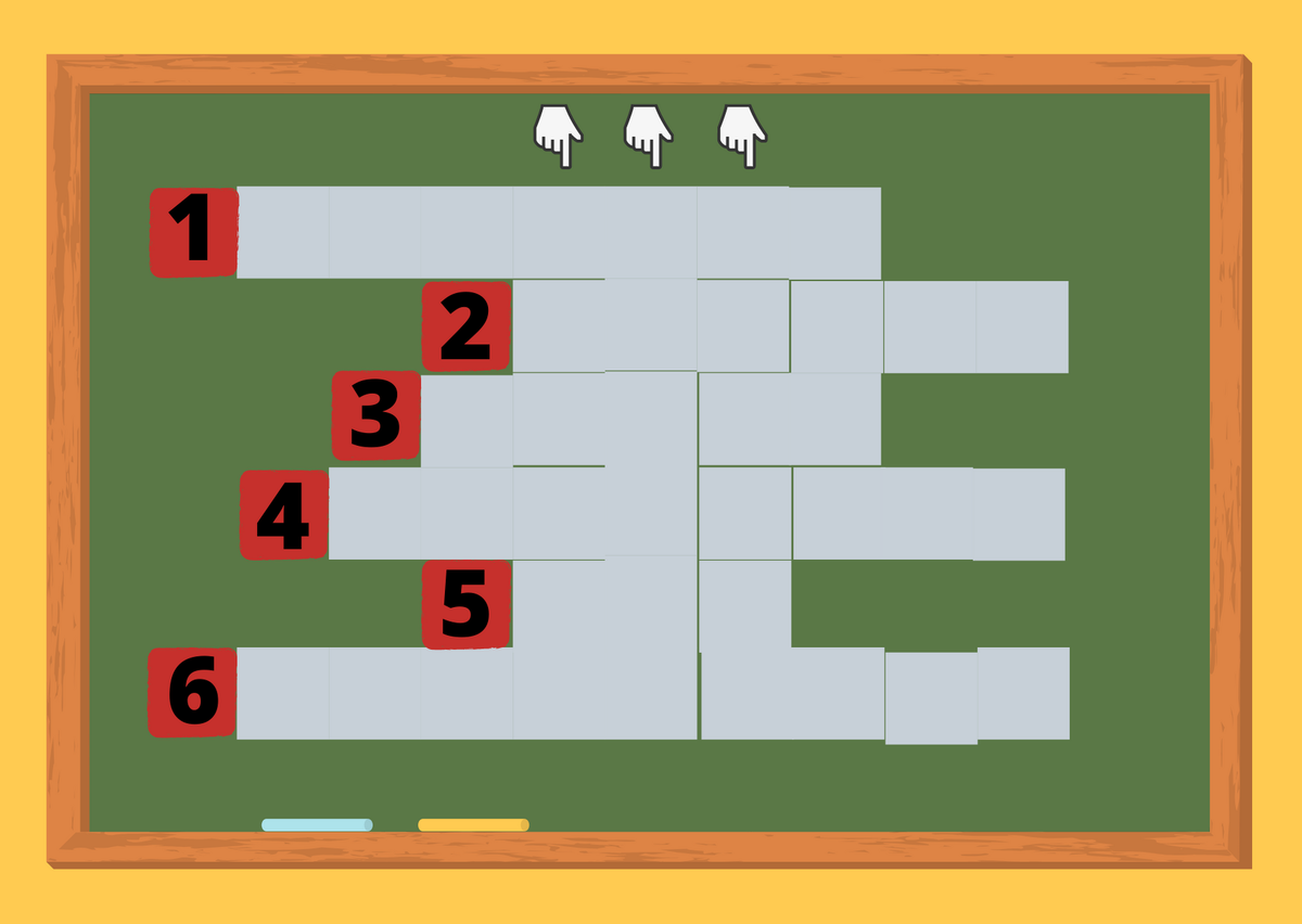 Номер слова и количество букв в нем: 1(7), 2(6), 3(5), 4(8), 5(3), 6(9).