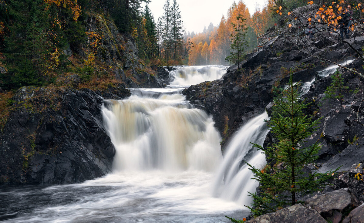 Водопад Куми Карелия