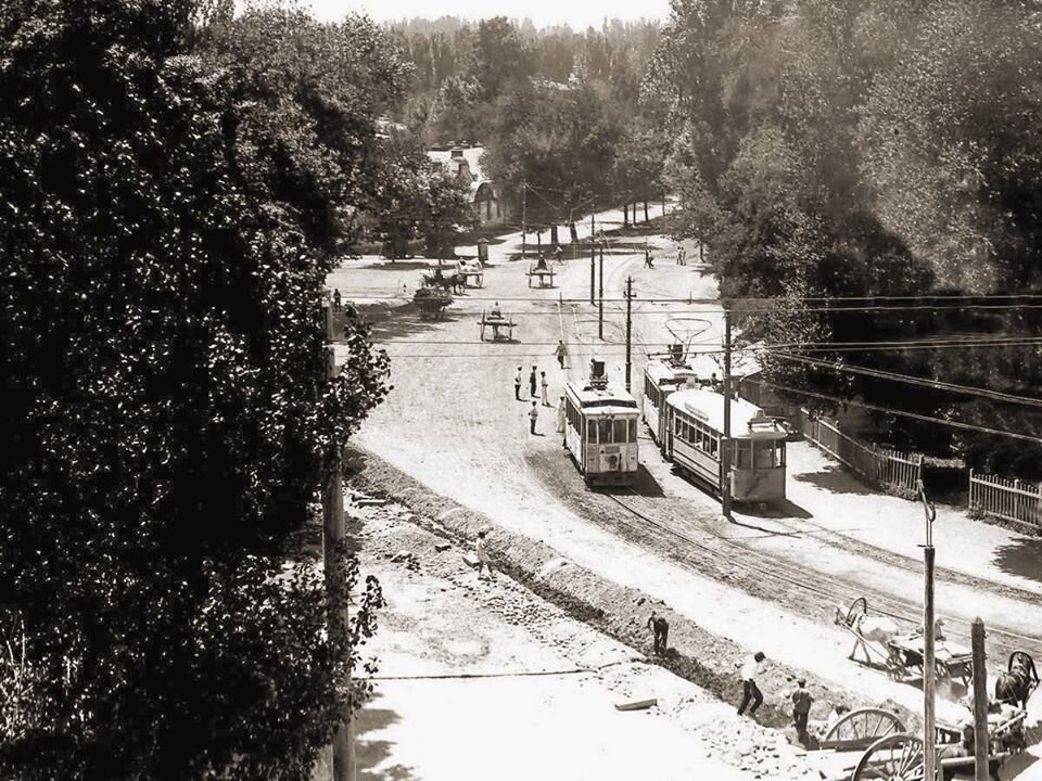 1920 годы Сквер угол. Московской и Петербургской улиц. Автор фот неизвестен.