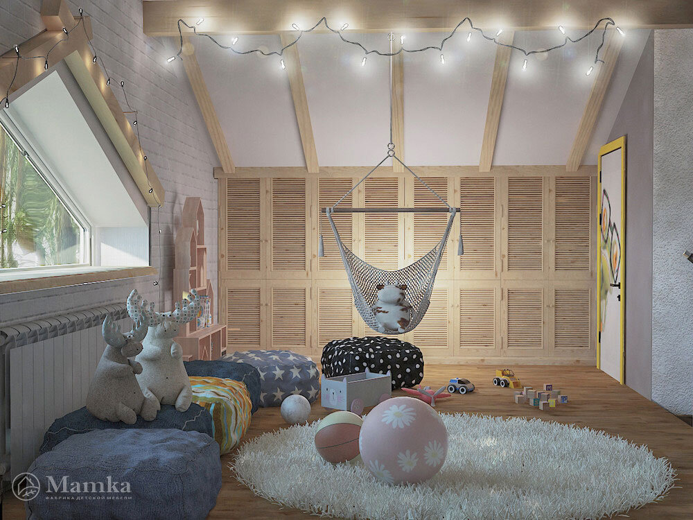 Системы хранения в детской 