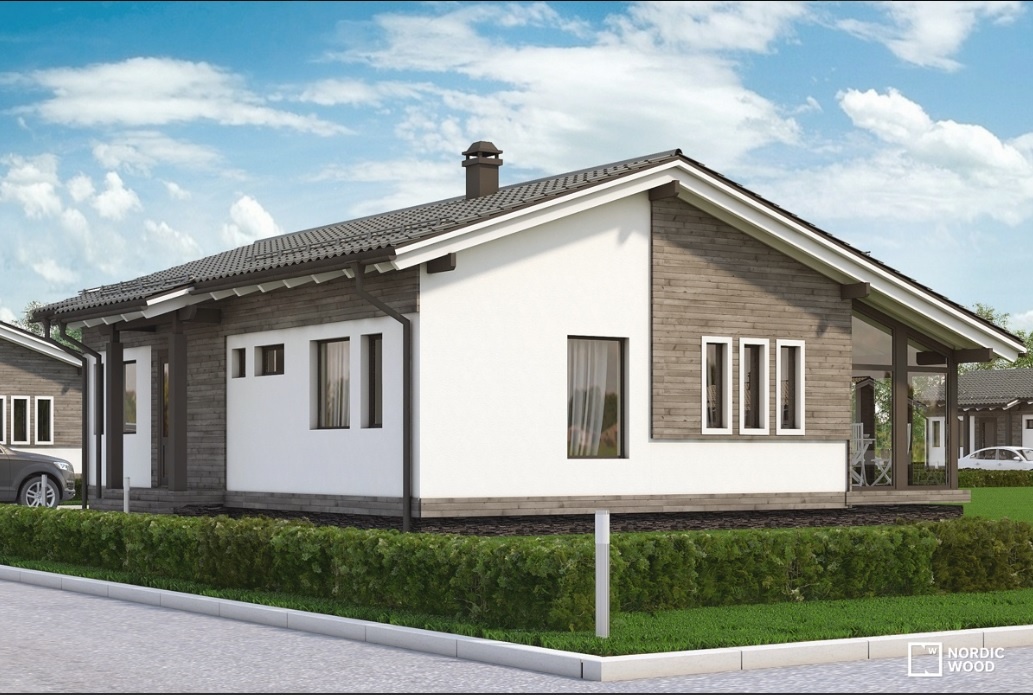 Внешний вид дома Nordic 110 City с сайта застройщика www.nordicwood.ru